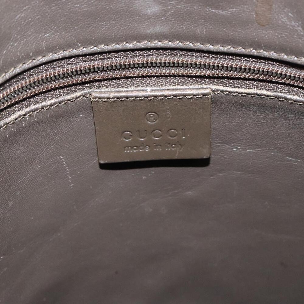 GUCCI Tote Bag Satin Brown Silver 002 002 - Picture 16 of 16